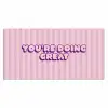 Paars - Strepen - You're doing great - Schaduw Muismat XXL klein -3d_leeg