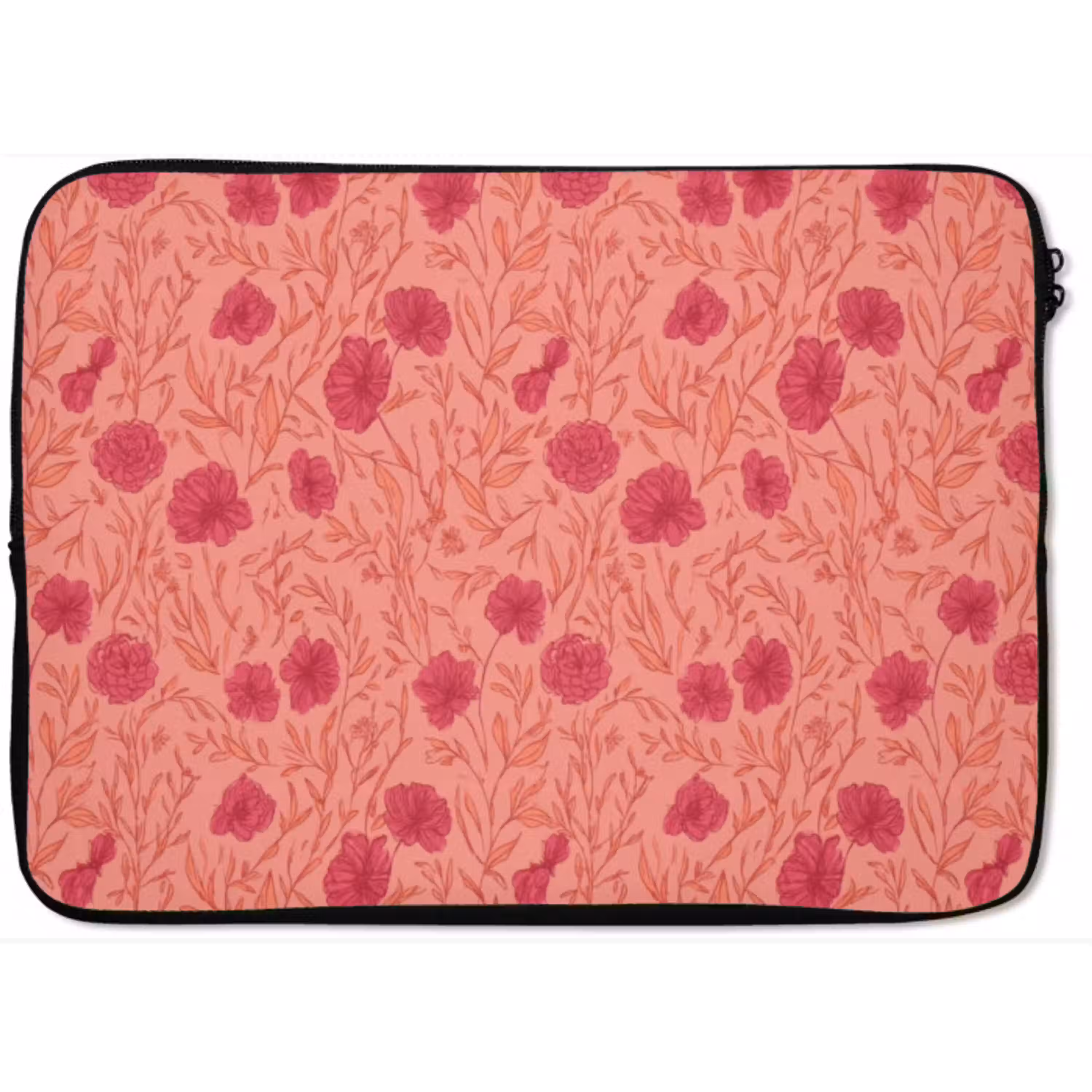 Weidebloemen - Romantisch - Roze laptophoes neopreen klein 279 -zkaufland3dotto