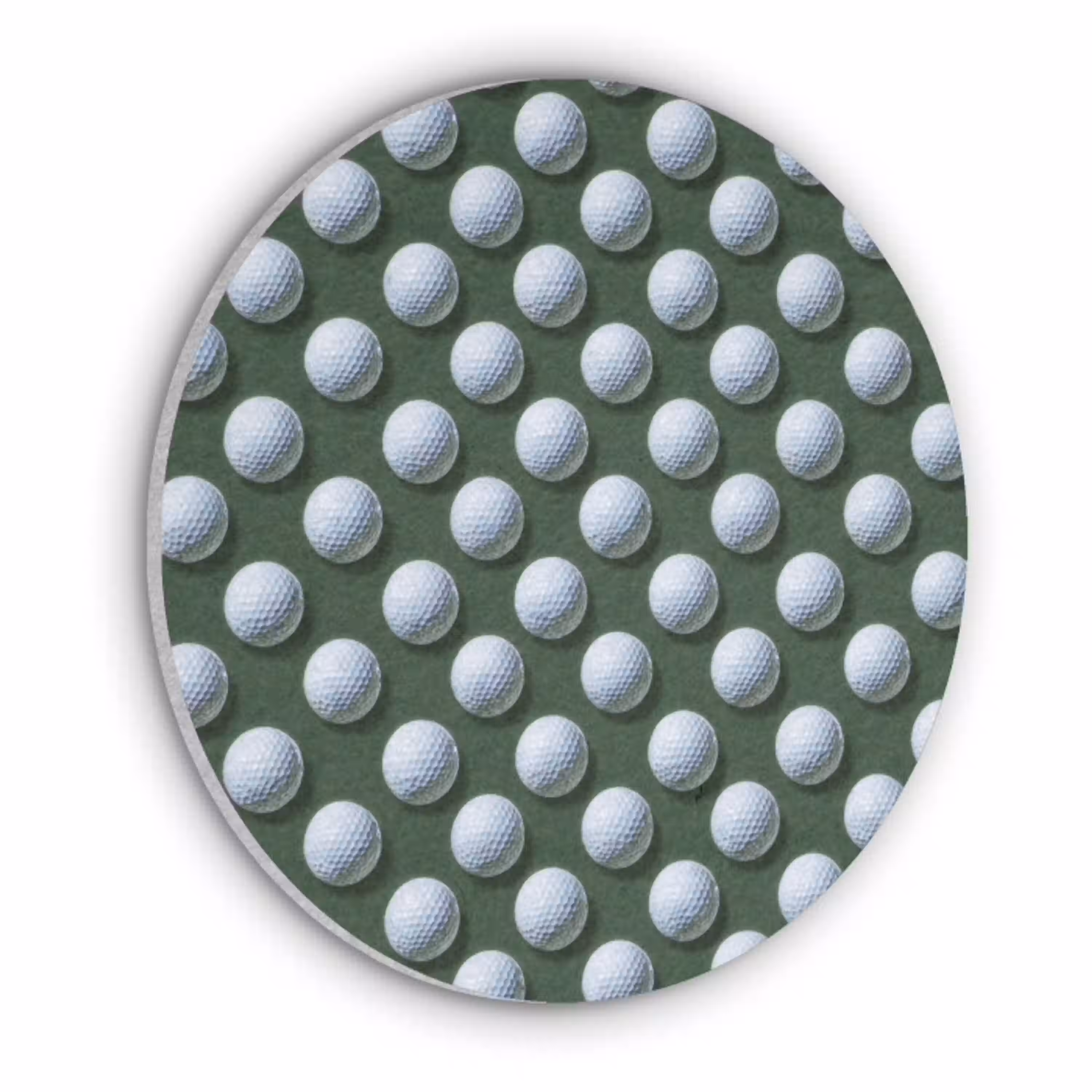 Ballen - Golf - Groen Akoestische PET Vilt - Rond klein 838 -3d