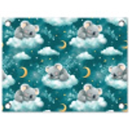 Koala's - Betoverend - Blauw tuinposter los doek klein 239 -3d
