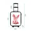 Roze baby varken Kinderkoffer - Zwart klein -productfoto_formaten