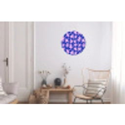 Modern - Sterren - Blauw Wandcirkel aluminium klein 190 -woonkamer