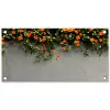 Bloemen - Muur - Oranje tuinposter los doek klein -3d