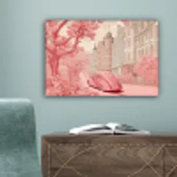 City - Car - Pink canvas 2cm klein -sfeer4