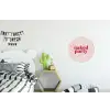 Tekst - Modern - Strepen Wandcirkel aluminium klein -kinderkamer
