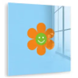 Bloem - Smiley - Kleurrijk plexiglas 5mm klein -zzzproduct_nieuw
