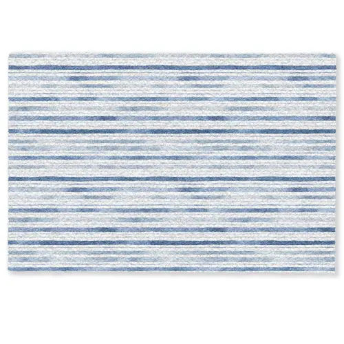 Strepen - Patroon - Blauw - Wit Deurmat klein 898 -zkaufland3d