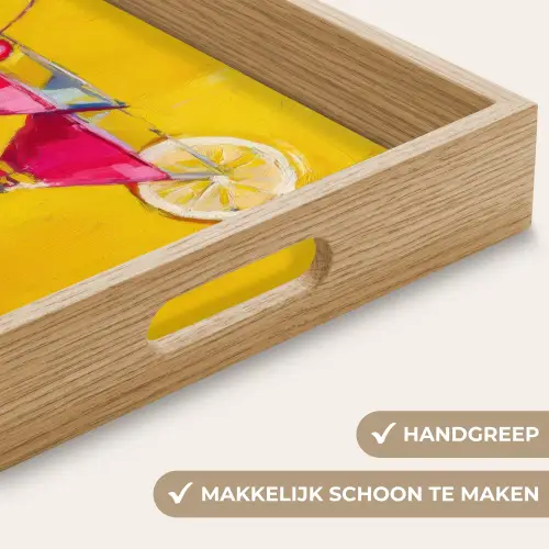 Glazen - Cocktail - Citroen - Kers Dienblad Rechthoek middel -USP_HandgreepNL