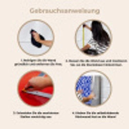 Zebra - Patroon - Kobalt - Blauw keuken achterwand 2 middel 871 -gebruiksaanwijzing_DE