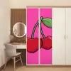 Kers - Roze - Fruit deurposter klein -sfeer3