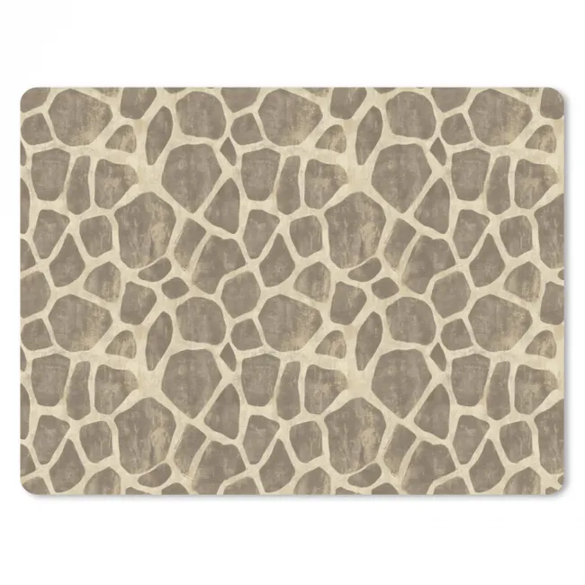 Muismat - Giraf - Patroon - Beige - Bruin
