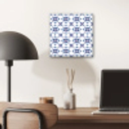 Modern - Patroon - Blauw - Roze aluminium wit klein 46 -sfeer5