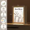 Giraffe - Bladeren - Bruin - Jungle - Kind Light Box met kabel (Kinderlampje) klein -USP_NL
