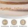 Cheesecake - Eten - Roze - Taart Akoestische PET Vilt - Rond klein -closeup_NL