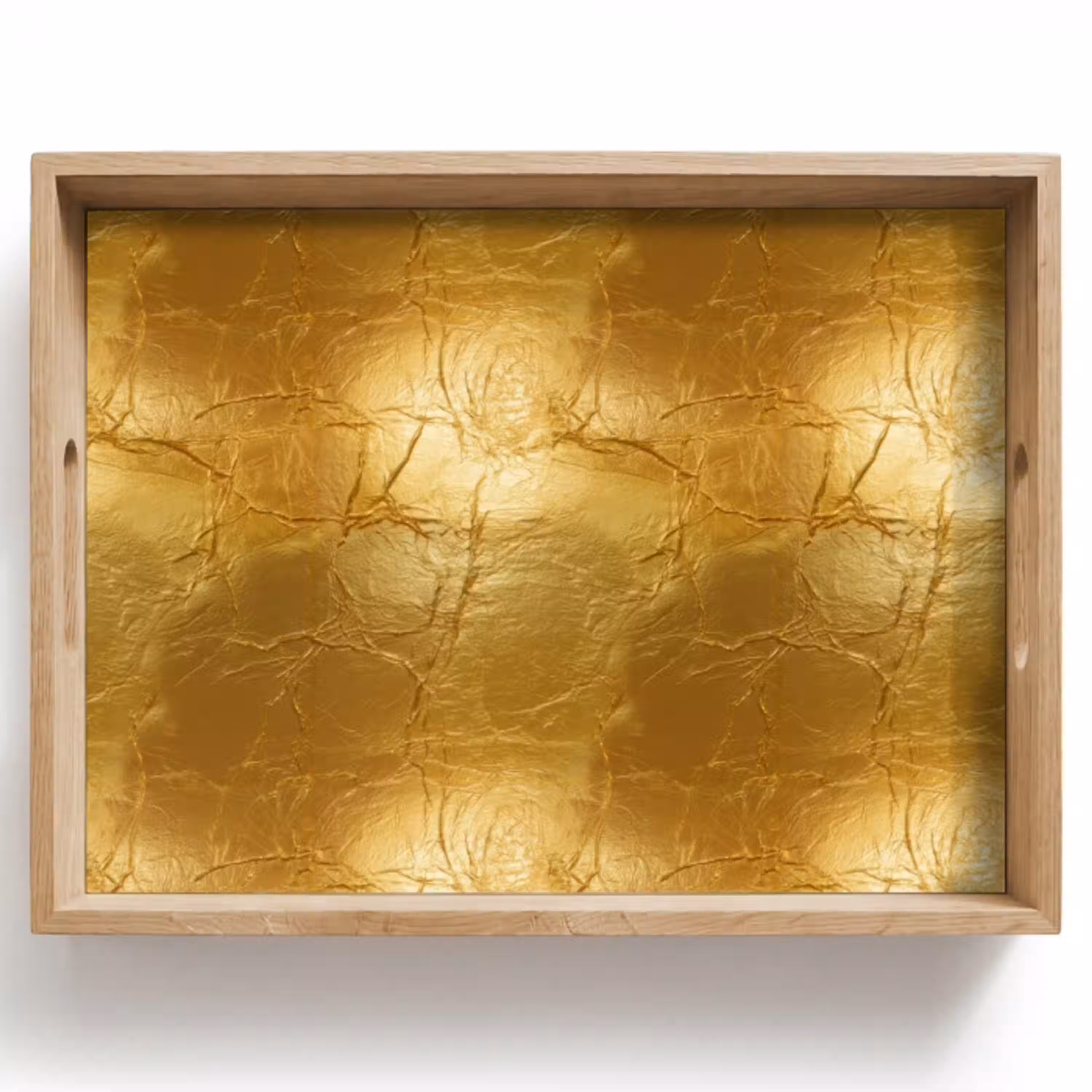 Bladgoud - Vintage - Textuur - Warm Goud Dienblad Rechthoek middel 911 -z3d_shopping