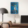 Vogel - Decoratie - Ijsvogel - Blauw plexiglas 5mm klein -sfeer6