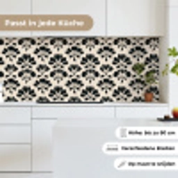 Abstract - Patroon - Zwart keuken achterwand 2 middel 871 -sfeer4_DE