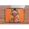 Vlinders - Vrouw - Zonnebril - Kleurrijk laptophoes neopreen klein -tafel