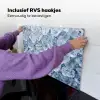 Ijsblokjes - Water - Blauw Inductie beschemer met haakjes klein -ky-ophangen-nl