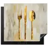 Verf - Goud - Bestek Inductie beschermer vinyl 3mm middel -3d