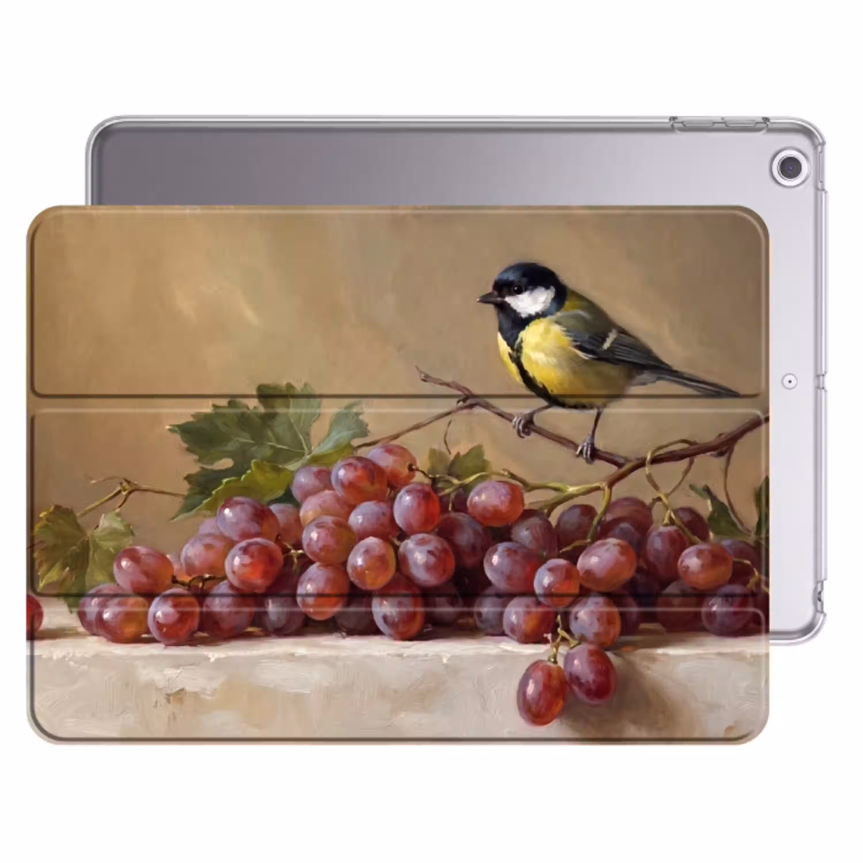 Vogel - Druiven - Stilleven Apple iPad 2017 middel -threedimensional_3d_global