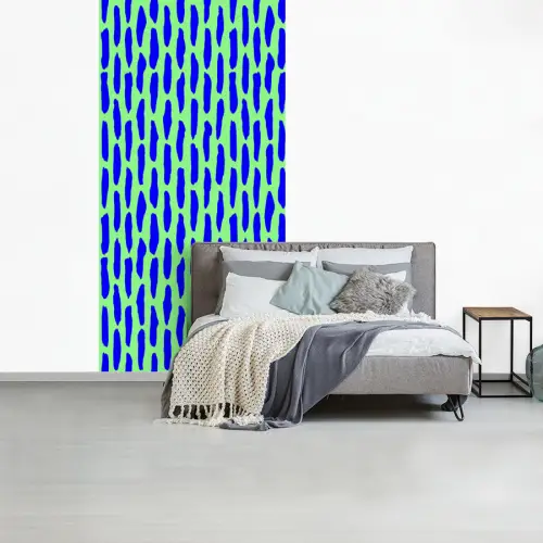 Vlekken - Groen - Blauw - Neon fotobehang vinyl groot 64 -slaapkamer