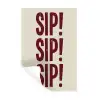 Japandi - Vintage - Decoratie - Rood Muursticker klein -3d
