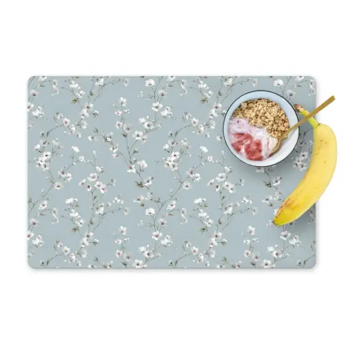 Klassiek - Bloemen - Blauw Placemat vinyl groot 368 -zzzproduct_Kitchenyeah-website