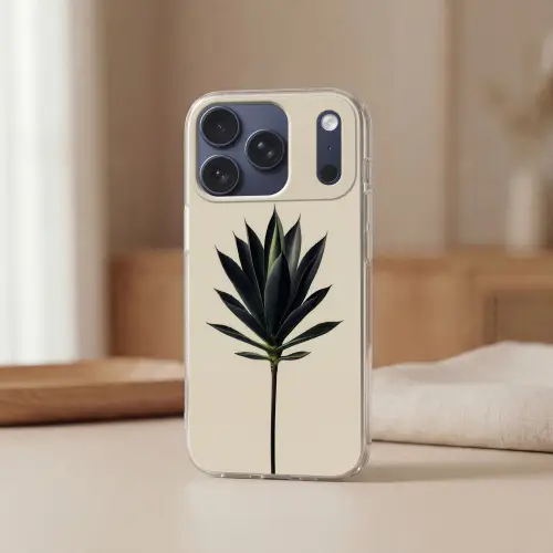 Agaveplant - Symmetrisch - Groen Telefoonhoesje iPhone 17 Pro klein -sfeer2
