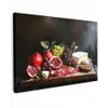Borrelplank - Stilleven - Vintage Tuinposter op houten frame 2 cm dik klein -3d