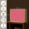 Rood - Roze - Schaakbord - Valentijn Light Box met batterij (Wandlamp) middel -USP_websiteoverzichtNL