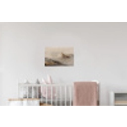 Berglandschap - Mist  - Penseelstreken Muursticker klein -kinderkamer
