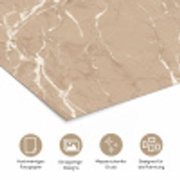 Beige - Marmer - Organisch - Wit poster papier klein 62 -tcloseup_DE