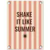 Zomer - Quote - Strepen tuinposter los doek klein -3d