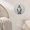 Pinguïn - WC rol - Wit Akoestische PET Vilt - Rond klein -sfeer4