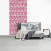 Patroon - Roze - Hartjes fotobehang vinyl groot 64 -slaapkamer