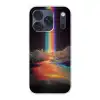 Regenboog - Verticaal - Sterrenhemel - Wolken Telefoonhoesje iPhone 17 Pro klein -3d