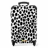 Organisch verspreide ovalen over een witte plattegrond NBS - Handbagage koffer - Volwassenen Unisex middel -productfoto_recht