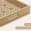 Elegant - Antiek - Kleurrijk Dienblad Rechthoek middel 911 -USP_HandgreepDE