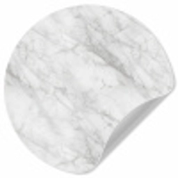 Klassiek - Marmer - Grijs Wandcirkel behangsticker klein 186 -3d