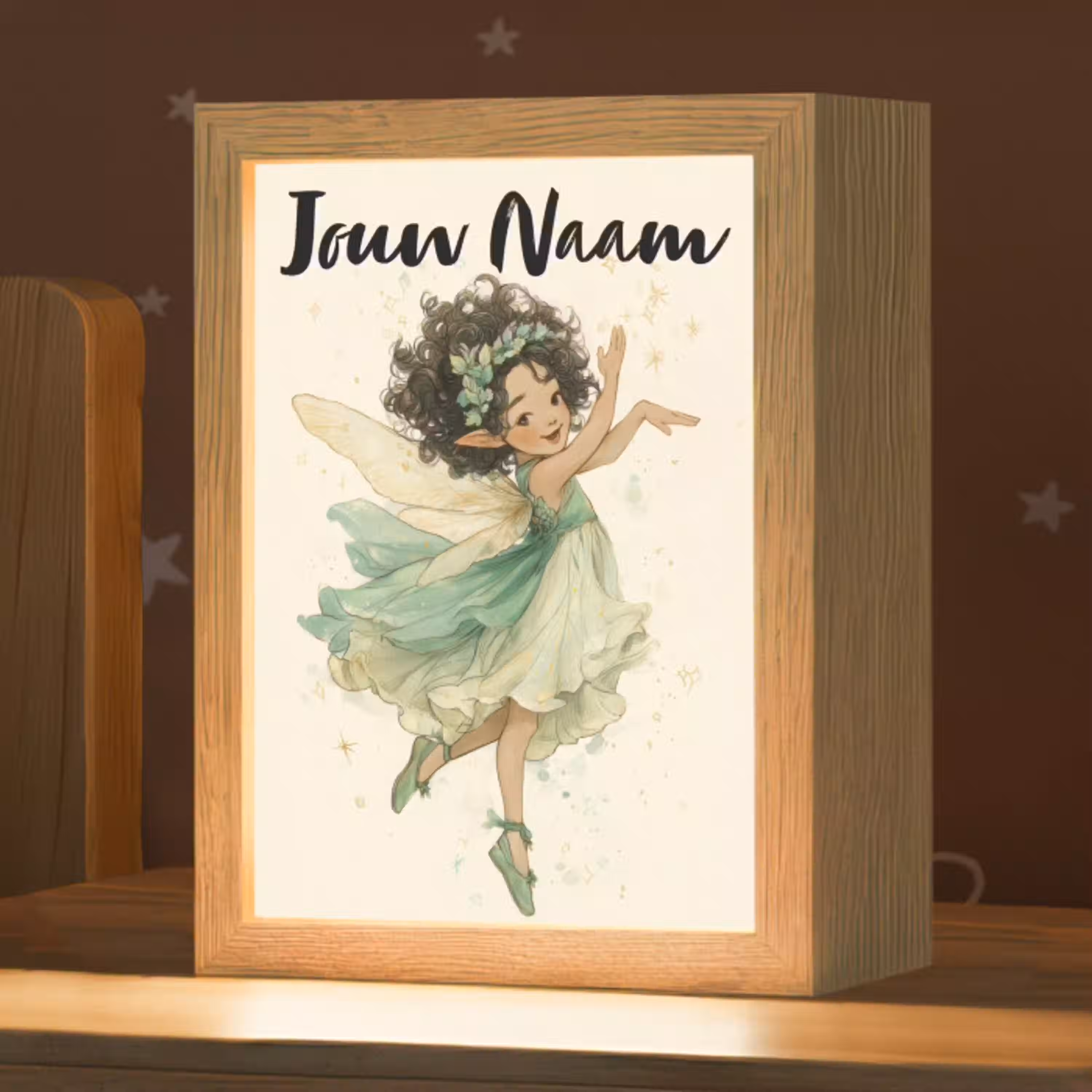 Fee - Groen - Magie Light Box met kabel (Kinderlampje) klein -zzz_3d_website