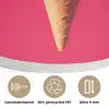 Schepijs - Roze - Hoorntje Akoestische PET Vilt - Rond klein -closeup_NL