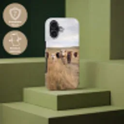 Runderen - Kudde - Landschap - Weide - Rustig Toughcase MagSafe Apple iPhone 17 klein -USP_PrintM_DE