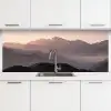 Panorama - Landschap - Bergen keuken achterwand 2 middel -3d
