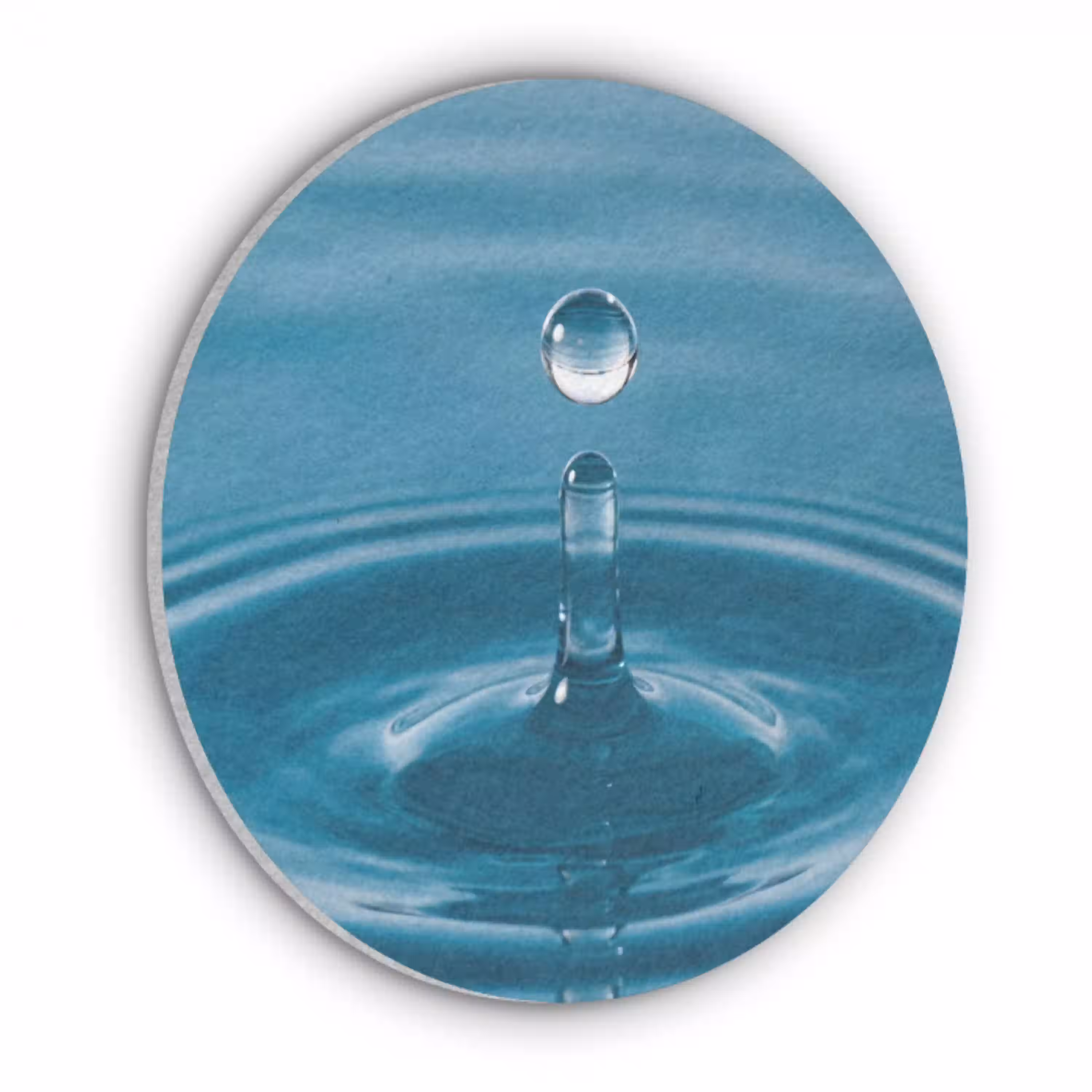 Waterdruppel - Water - Oppervlakte Akoestische PET Vilt - Rond klein -3d