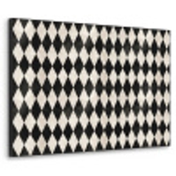 Klassiek - Patroon - Zwart Textielframe zwart klein 947 -3d