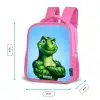Spierbundelsaurus Kinderrugzak - Roze middel -productfoto_formaten