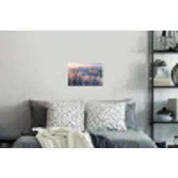 Bos - Bergen - Goud - Winter - Warm Muursticker klein -slaapkamer