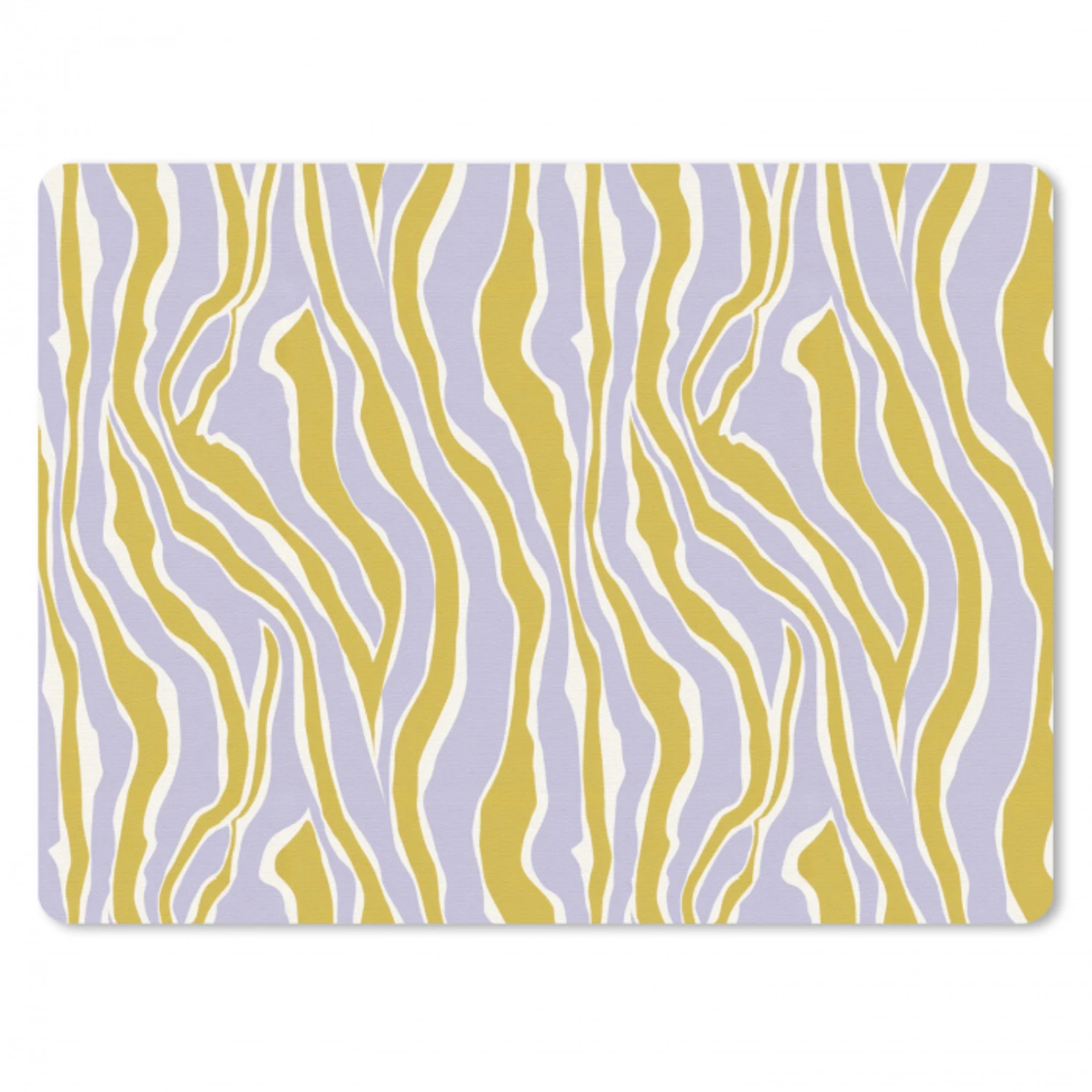 Zebra - Modern - Meerkleurig muismat rubber klein 262 -3d
