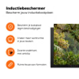 Ara - Jungle - Rood Inductie beschermer vinyl 3mm klein -zzzzzzz-td-ups